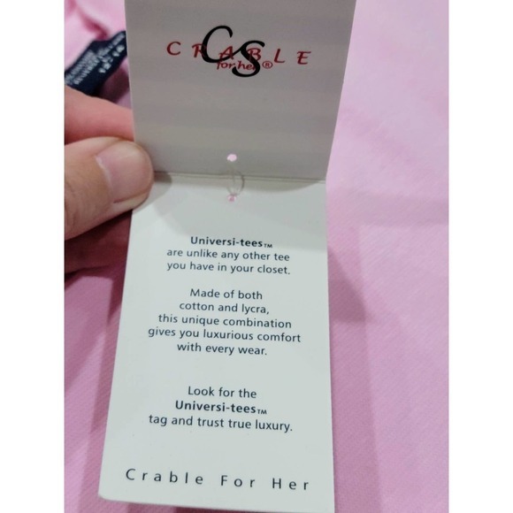 Crable for Her Pink Long Sleeve Tee Women's Large NWT - Picture 3 of 9
